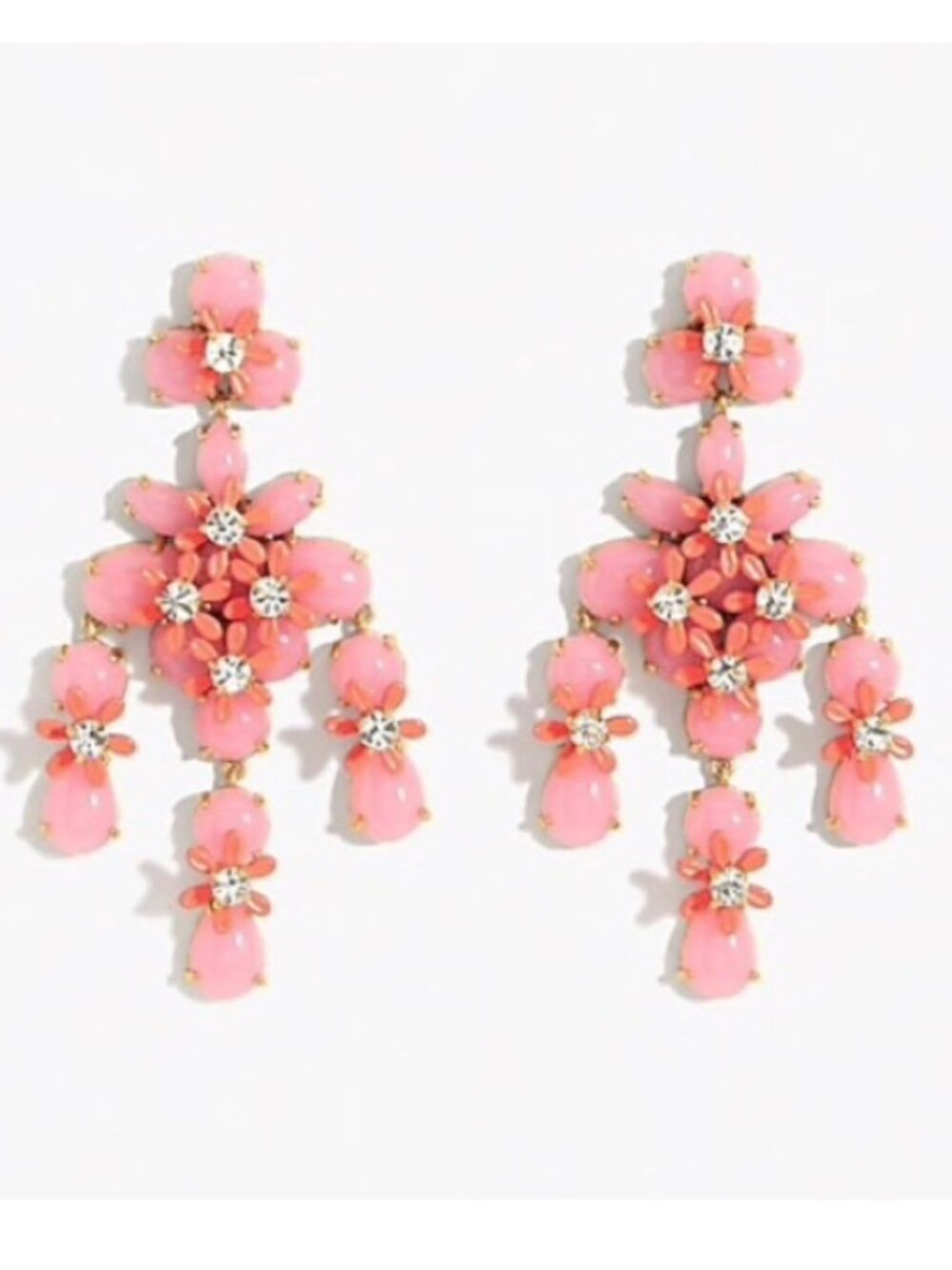 EUC!‎ J. Crew Floral cascade earrings F6452